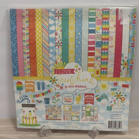 Echo Park "I Love You Sunshine" Papercrafting Scrapbooking Junk Journaling Kit - Picture 1 of 7